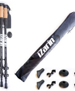 Nordic walking sticks and travel bag