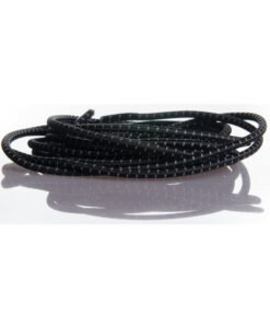 Reflective thread elastic no-tie shoe laces system