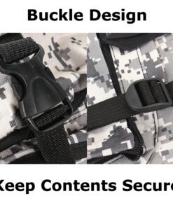 Camo backpack buckle design